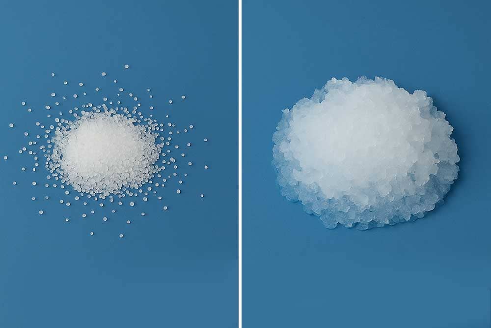 sodyum poliakrilat süper emici polimer su ile etkileşimi